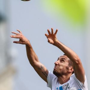 Rijeka, 06.04.2014., 1. MaxTV Hrvatska nogometna liga. Fotografije s "jadranskog derbija" izmedu Rijeke i Hajduka odigranog na prepunom stadionu na Kantridi. Rijeka je pobijedila sa 4:1