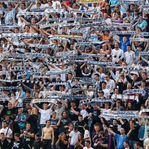 Rijeka, 06.04.2014., 1. MaxTV Hrvatska nogometna liga. Fotografije s "jadranskog derbija" izmedu Rijeke i Hajduka odigranog na prepunom stadionu na Kantridi. Rijeka je pobijedila sa 4:1